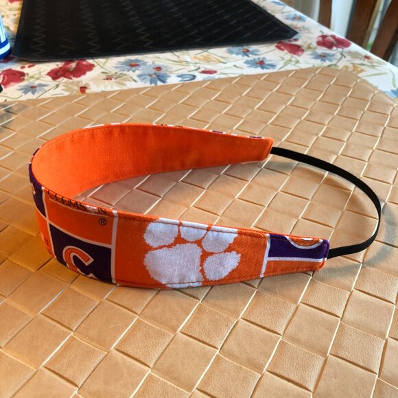 Reversible Clemson University Headbands by Sheila Bee Designs - Picture 2 of 4